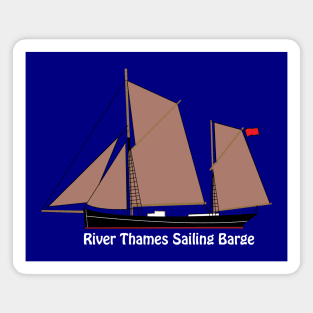 River Thames Sailing Barge Magnet